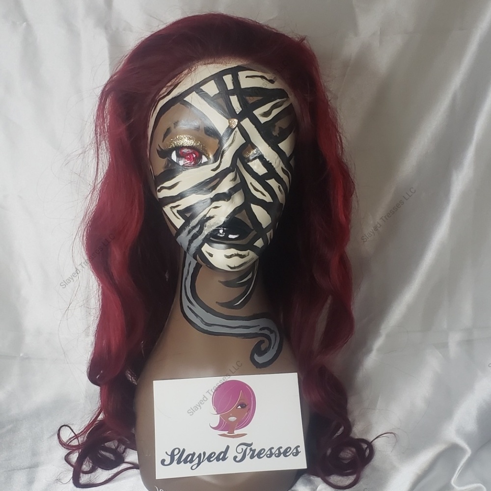 Two Tone Red/Burgundy Wig